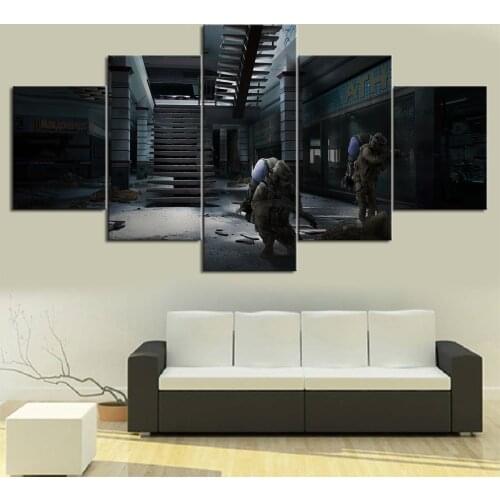 Home Decor Modular Canvas Picture 5 Escape From Tarkov Game body raid a living room Poster Home Canvas Painting Wholesale