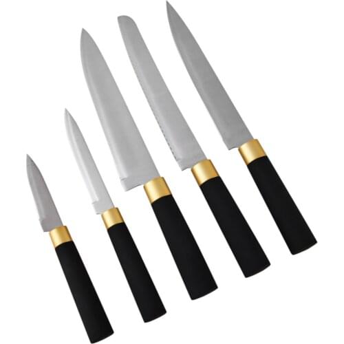 Woodland Black 6 Piece Knife Set Turkiyede manufactured