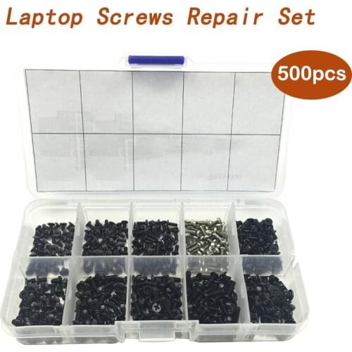 500Pcs Stainless Steel Laptop Screws Kit Computer Repair Screws Tool Parts