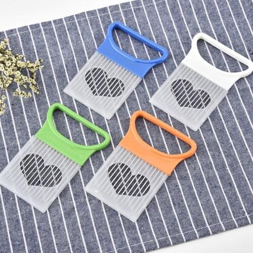 Stainless Steel Onion Cutter Onion Fork Vegetables Fruit Slicer Tomato Cutter Cutting Safe Aid Holder Kitchen Accessories Tools