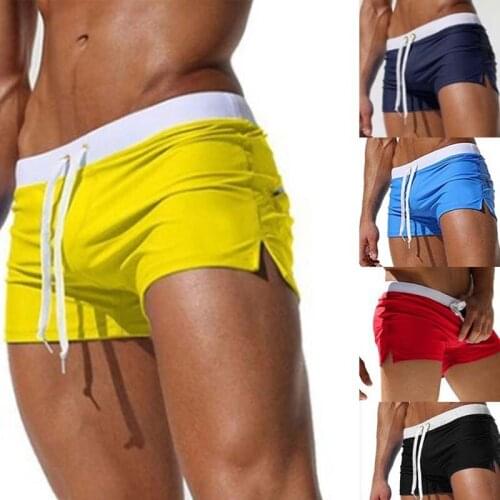 New Swimwear Men Sexy swimming trunks hot swimsuit mens swim briefs Beach Shorts