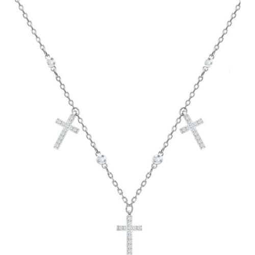 The New White Cross Necklace Features A Religious Amulet And Womens Personalized Jewelry