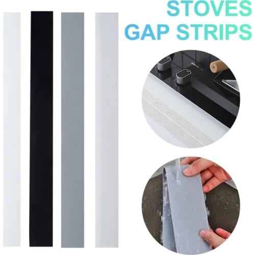 Flexible Stoves Counter Gap Cover Silicone Rubber Kitchen Oil-gas Slit Filler Strips Anti Greasy Sealing Heat Resistant Mat