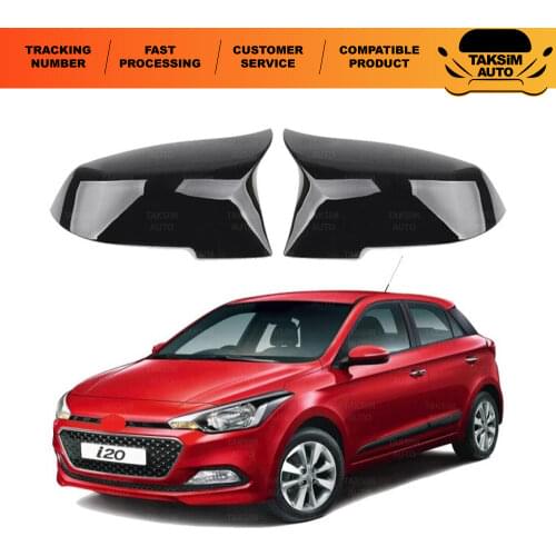 Left-Right) For Hyundai İ20 Bat Mirror Cover Piano Black 2014 and After the Quality Product Full Harmony 1 Suit 2 Pieces