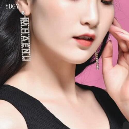 YDGY Style Simple Geometric Patterns Temperament Individual Letter Girl Style Ear Nails