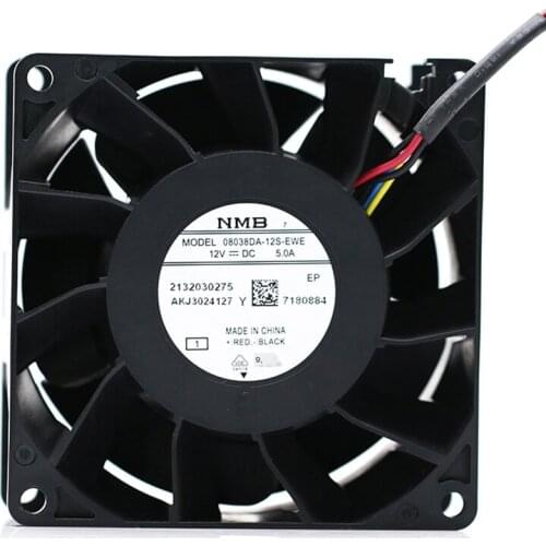For NMB 08038DA-12S-Ewe 8038 12V 5.0A Large Air Volume Violence PWM Cooling Fan