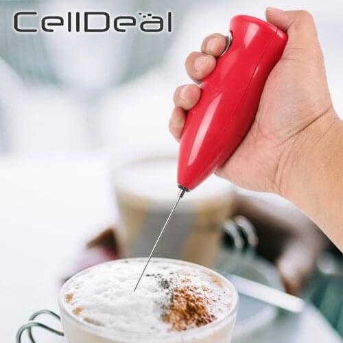 Milk Frother Drink Foamer Whisk Mixer Stirrer Electric Latte Eggbeater Kitchen Tools Eggbeater Manual Stainless Steel Blender
