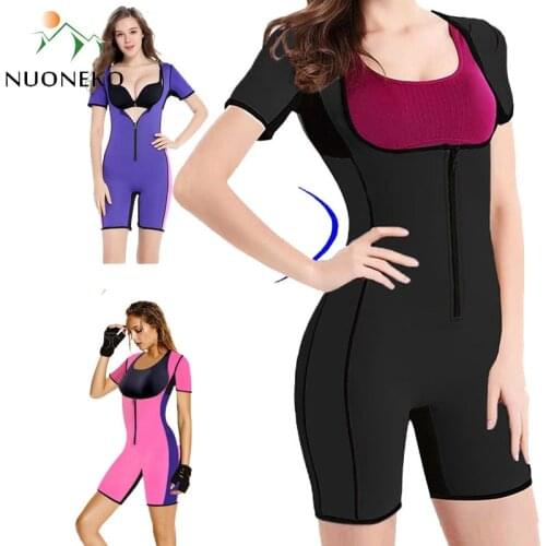 2020 Women Bodysuit Sauna Jumpsuit Waist Trainer Corsets Neoprene Body Shaper Women Slimming Full Shape Underwear Shapewear YG01
