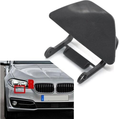 1 Pcs Car Front Right Headlight Headlamp Washer Cap Cover Replacement For BMW F10 F18 5-Series 535i 2014 2015 2016 ABS Plastic
