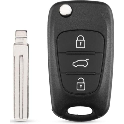 10pcs for Kia K2 K5 Sportage Picanto Rio Cerato Ceed Soul Flip Remote key Shell 3 Buttons