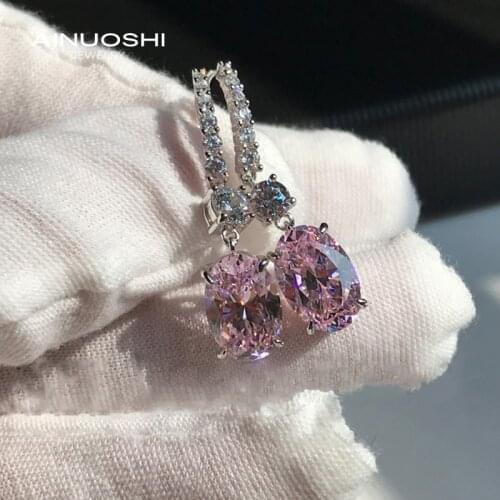 AINUOSHI 925 Sterling Silver 8x12mm Oval Cut Multiple Simulated Gemstone Simple Hook Earrings For Women Jewelry Gift