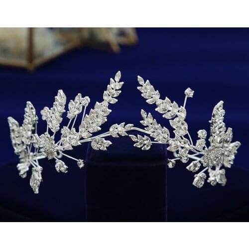 Princess Brides Tiara Headpieces Crystal Brides Hair Headpieces Wedding Hair Accessories