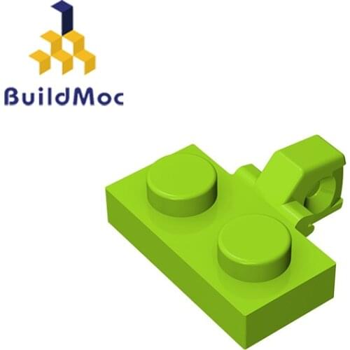 BuildMOC 44567 Hinge Plate 1x2 For Building Blocks Parts DIY electric Educational Classic Brand gift Toys