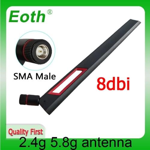 1pcs 2.4Ghz Antenna real 8dbi SMA Male Wifi antenna 2.4 ghz antenne wi fi antenas 2.4g Omni-Directional Wireless Router