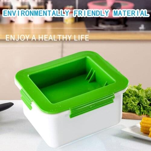 Creative Kitchen Tofu Presser Drainer Water Removing Gadget Plastic Hollow Drain Storage Box Supplies