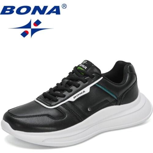 BONA 2021 New Designers Sneakers Shoes Men Brand Designer Trendy Sneakers Men Big Size 46 Men Shoes Casual Comfy Zapatos Hembre