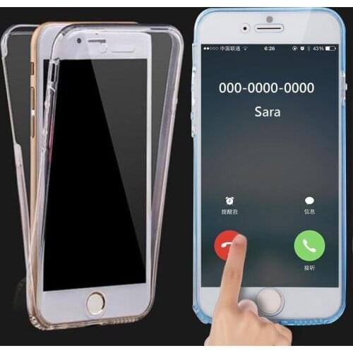 360 Degree Full Cover Soft Clear Case for iPhone X 8 7 6 6s Plus Transparent Silicone iPhone Xs Max XR Case for iPhone 5 5s SE