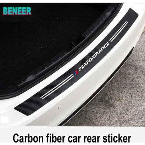 Carbon Fiber Car Rear Bumper Sticker For bmw E36 E39 E46 E53 E60 E61 E64 E70 E71 E85 E87 E90 E83 F10 F20 F21 F30