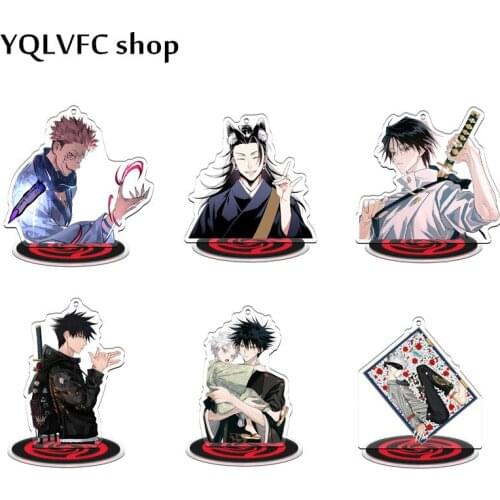 Anime Jujutsu Kaisen Acrylic New Yuta Okkotsu Gojo Satoru Figure Stand Model Plate Desk Decor Cosplay Collect Keychain Fans Porp