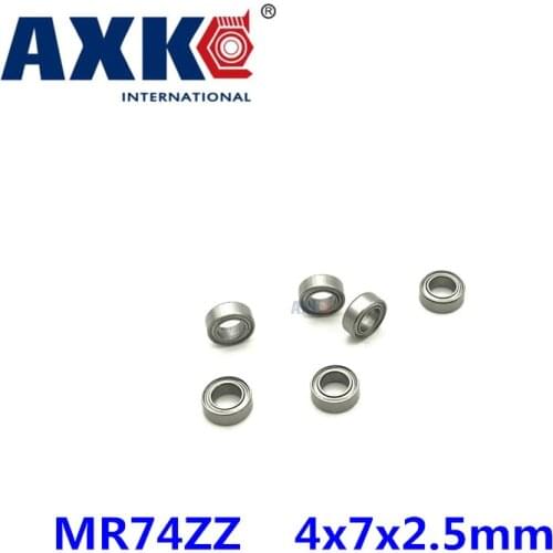 Free shipping 10PCS mini bearing MR74ZZ L-740ZZ 4x7x2.5mm bearings P5 MR74 ZZ 4*7*2.5 deep groove ball bearings
