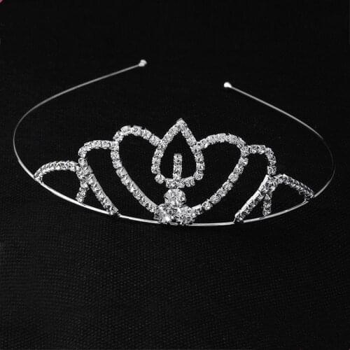 12pcs/lot Girls Rhinestone Princess Hairband Bridal Crown Headband Hairdress Accessories