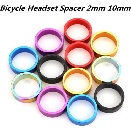 Bicycle Headset Spacer 4-6pcs Bike Handlebar Stem Spacers Threadless Aluminum Alloy 1-1/8 Inch 28.6mm