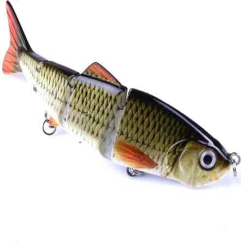 1pcs Fishing Lure 12cm 16.4g Multi Jointed Sections Hard Bait Wobblers Minnow Fish Tackle For Bass Carp Fishing Accessories