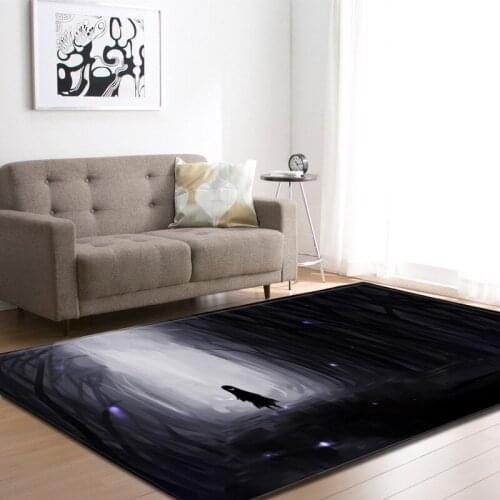 Nordic Halloween 3D Skull Ghost Area Rugs Decorative Horror Pumpkin Play Pad Boys Room Flannel Game Mats Carpet for Living Room