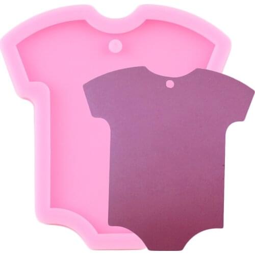 Super Glossy Clothes Keychain Silicone Mold Polymer Clay Pendant Molds Fondant Cake Decorating Tools Chocolate Gumpaste Mould