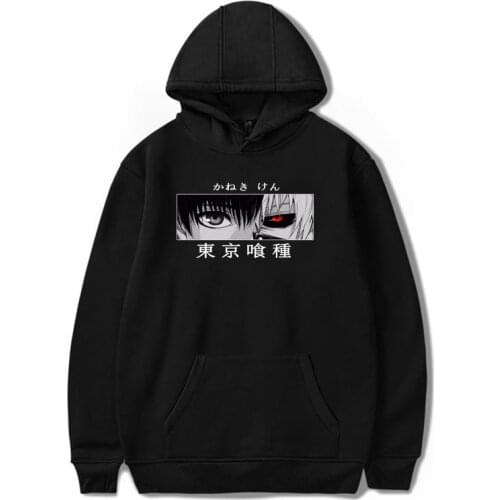3D Anime tokyo ghoul hoodies sweatshirts kaneki ken eyes sleeve hoodies men women sweatshirt High Quality harajuku mens clothes