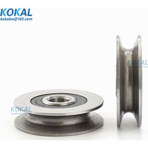 [U1250-13] 1PCS high loading Gcr15 U/V machine groove sliding roller wheel for machine pulley outer diameter 50mm steel roller