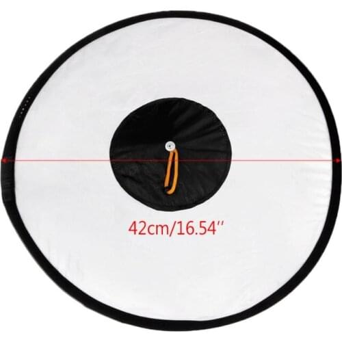 Universal 42cm Round Studio Flash Softbox Speedlite Diffuser Reflector Strap New