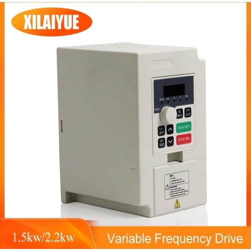 2.2KW 220V VFD Variable Frequency Drive 1.5KW Vector Inverter For Spindle Motor Speed Control