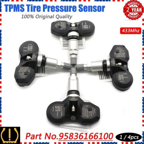 Xuan TPMS Tire Pressure Sensor Monitor 95836166100 for PORSCHE 911 997 Boxster Carerra GT Cayenne Cayman Volkswagen Audi 433Mhz