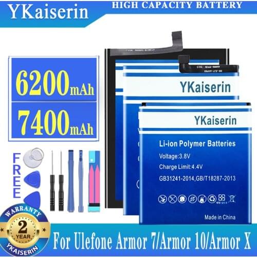 YKaiserin Ulefone Armor 7 Phone Batteries