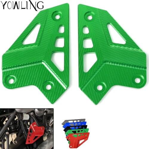 Motorcycle Film Mount Heel Guard Protector Aluminum Foot Peg Heel Protection Protective Cover Tank Cap For Kawasaki Z900 2017