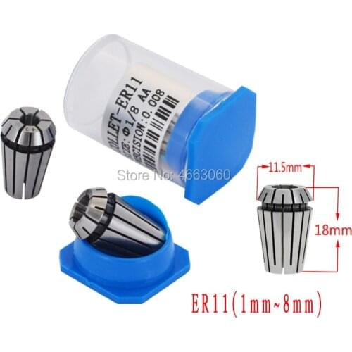 1 Pcs ER11 AA high precision 0.008 spring Collet CNC milling lathe tool ER11 spring