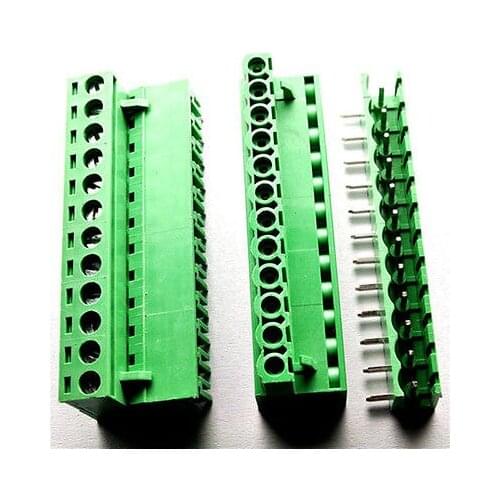 10PCS 5.08mm Pitch 12 pin 12 way Looper Angle Screw Terminal Block Plug connector