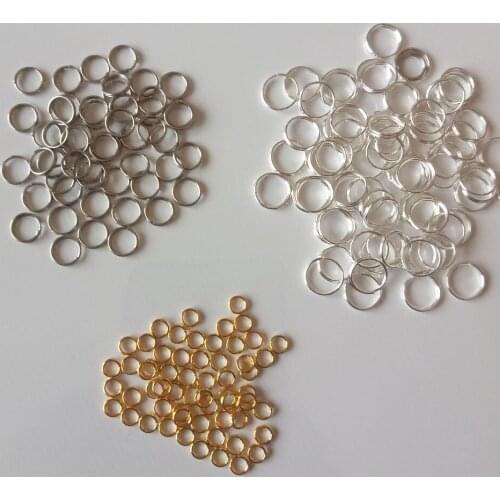 1000pcs Fashion Jewelry Double Circle Round Fitting For Necklace/Earring/Bracelet Findings Components Diy Jewelry Accessories