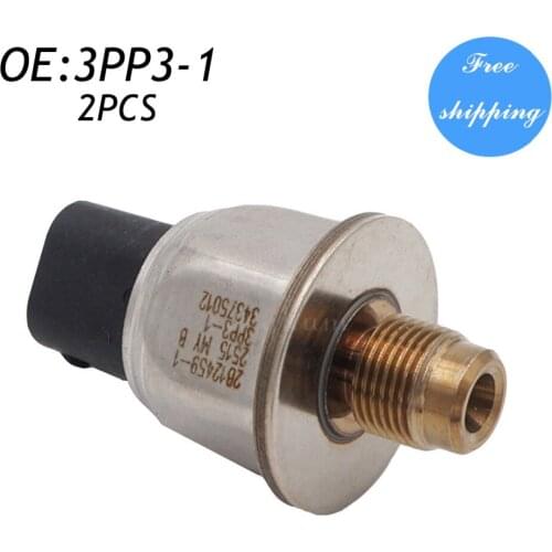 2PCS 3PP3-1 2B12459-1 2B12459 31920012 Fuel Rail Pressure Sensor Fits for Sensata