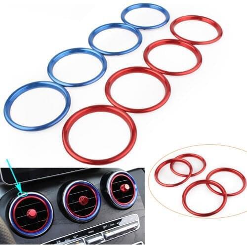 4Pcs Exterior Air Vent Ring Cover Trim For Audi S3 A3 8V Q2L 2012-2019 Auto Car Parts Accessories