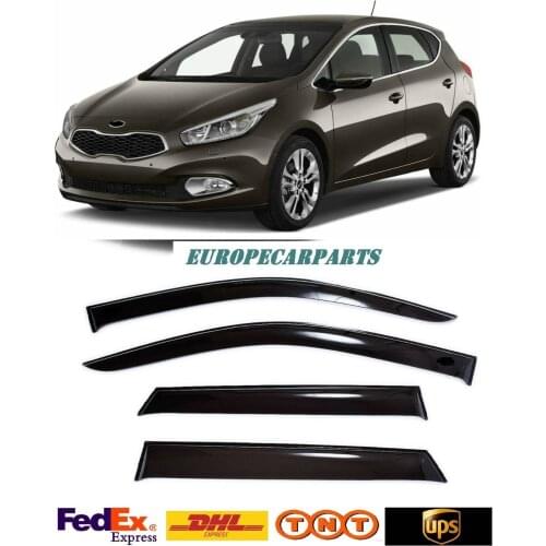 For Kia Ceed Hb 2012-2017 Window Visors Side Sun Rain Guard Vent Deflectors 4 pieces