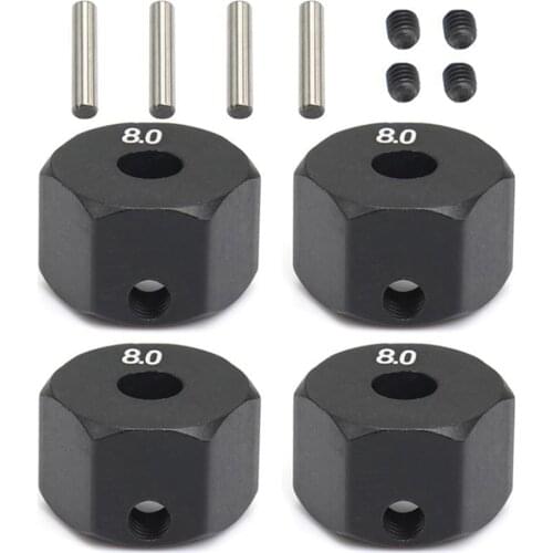 4pcs 12mm Adaptor Extended Connector Combiner for 1/10 Axial SCX10 90046 RC Crawler Car Accessories