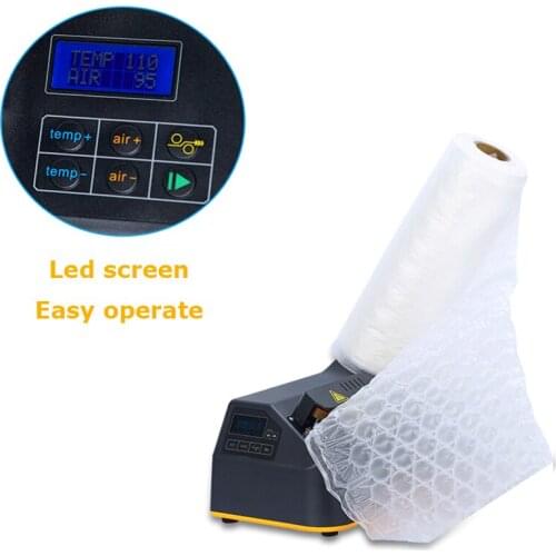 Max 14m/min Air Wrapping Cushion Machine Automatic Pillow Bubble Premium Multi-application Bubble Wrap Inflator Intelligent