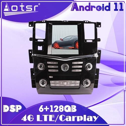 6G 128G Android 11 Car Multimedia Auto Audio Radio Player For Nissan Patrol Y62 2010 - 2020 GPS Navigation Tesla Style Head Unit