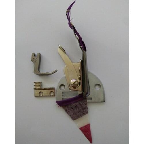 Right angle bias binder pull flat car right angle edging tube single needle flat car curler flat car tweezers drum four percent