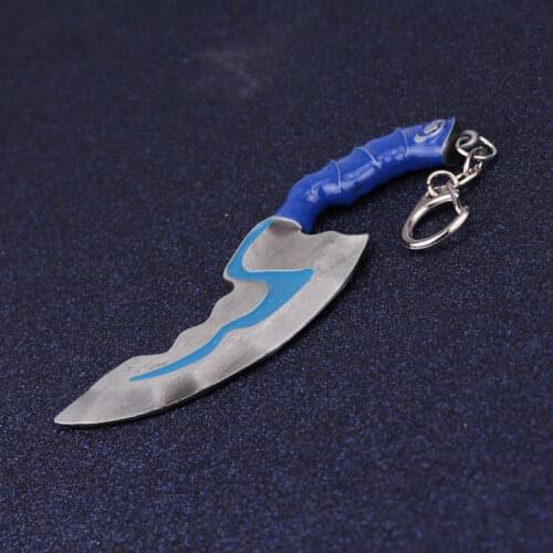 1 Pack Dota 2 Mini Blink Dagger Jump Cut Keychain Keyring Anime Game Chaveiro Flashing Keyrings Jewelry for Player Game Gift Hot