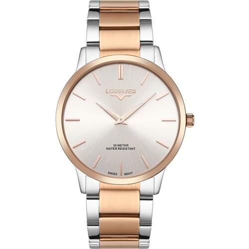 SWISS Quartz Mens Watches Ultrathin Solid Stainless Steel Ronda Movement Watch Men Waterproof Business Clock Reloj Hombre Suizo