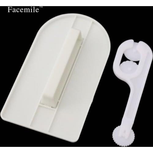 Facemile Fondant Smoother Cake Making Tools Polisher Tools Cutter Decorating Fondant Sugar Icing Wheel Embosser Tools ZH008