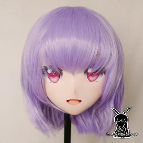 KM5165)Quality Handmade Female/Girl Resin 3/4 Head Japanese Cartoon Character Shinjo Akane Cosplay Kigurumi Mask Crossdresser